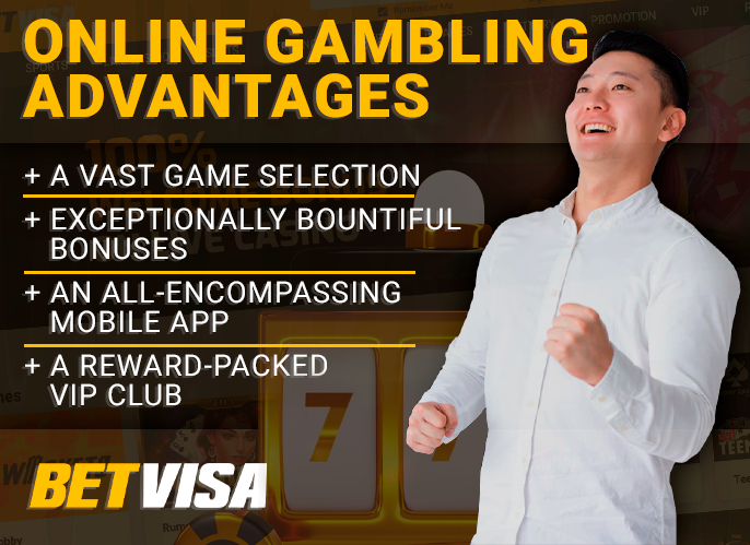 Advantages of playing casino games at BetVisa - criteria