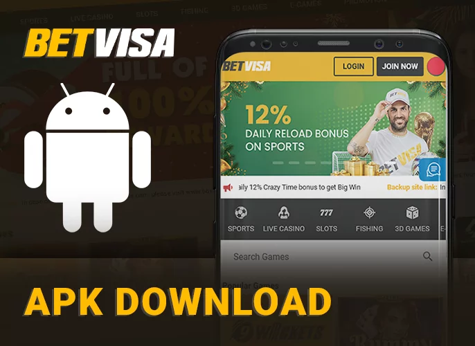 How to download the mobile app online casino BetVisa on android phone