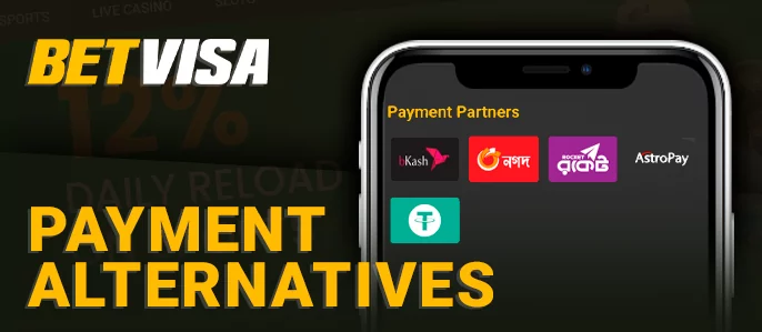Payment systems in BetVisa casino mobile app - IMPS, PhonePe and others