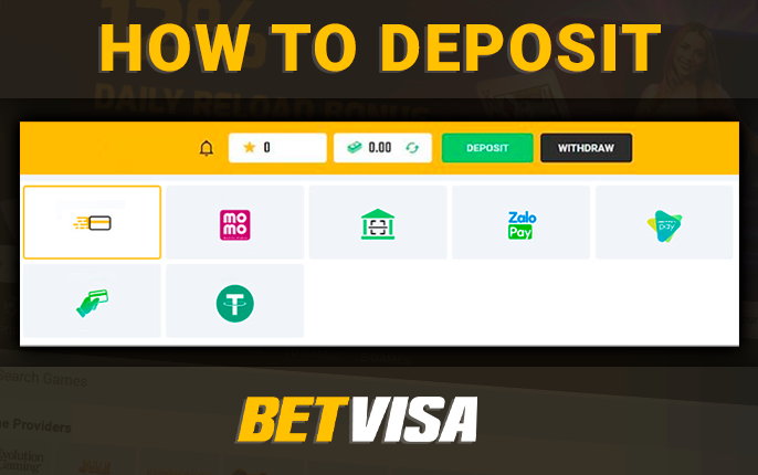 Recharging your personal account at BetVisa casino - detailed instructions