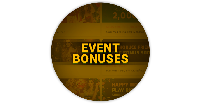 About Event Bonuses at BetVisa Casino - what are they