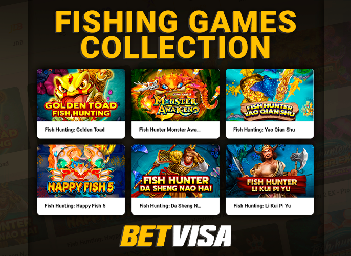 Fishing Games collection at BetVisa casino for players from Bangladesh