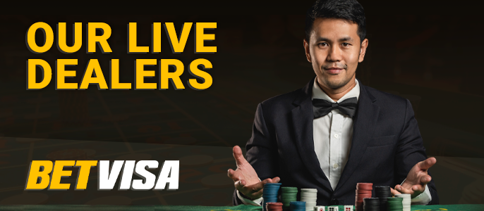 Live Dealers in Games at BetVisa casino
