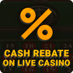 About Cash Rebate on Live Casino at Bet Visa