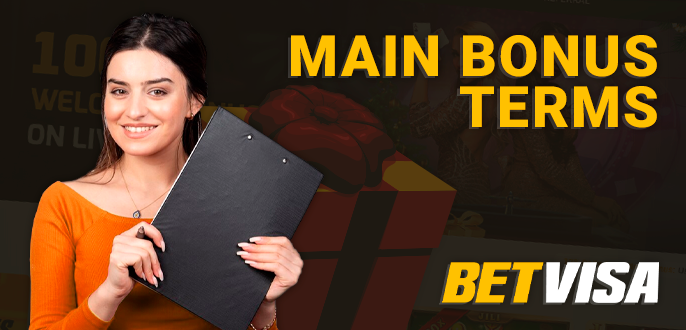 About bonus conditions in BetVisa bookmaker's office - what need to know about bonuses