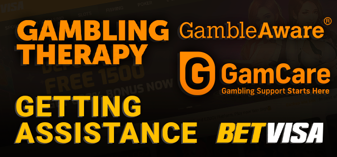 Where a gambling addict can get help at BetVisa - gamcare, gambleaware and other
