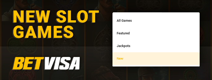 Category with new slots at BetVisa online casino