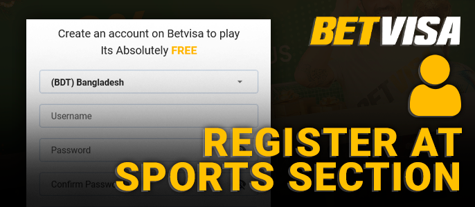 Registration of an account in the BetVisa bookmaker's office - step-by-step instructions