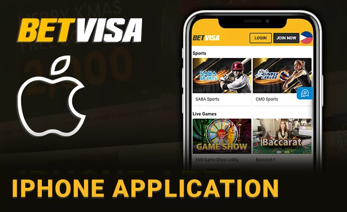 Mga aplikasyon para sa mga iphone device site BetVisa - ios application